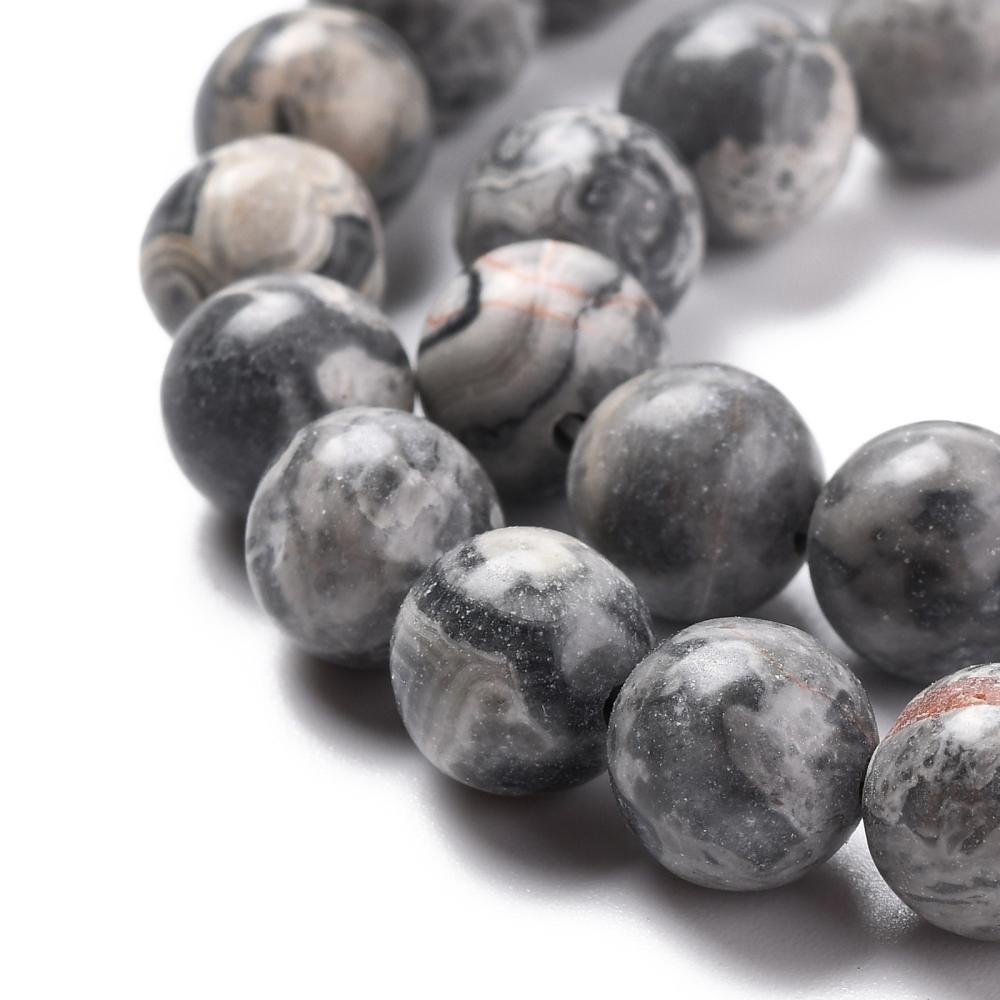 Natuursteen Map Stone/Picasso Jaspis kralen per stuk