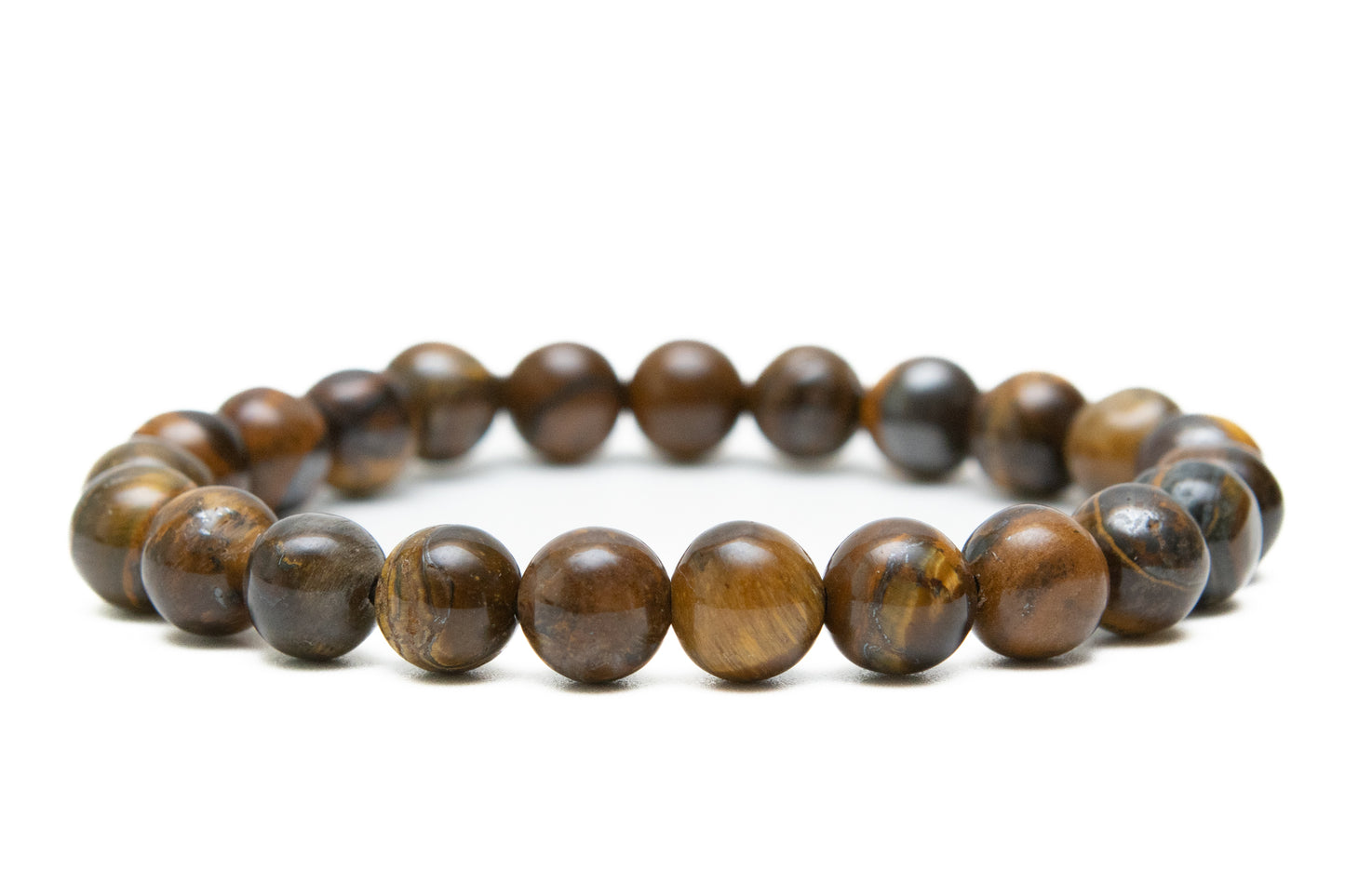 MAJOSA | Tijgeroog kralen armband - De Kralenkoning