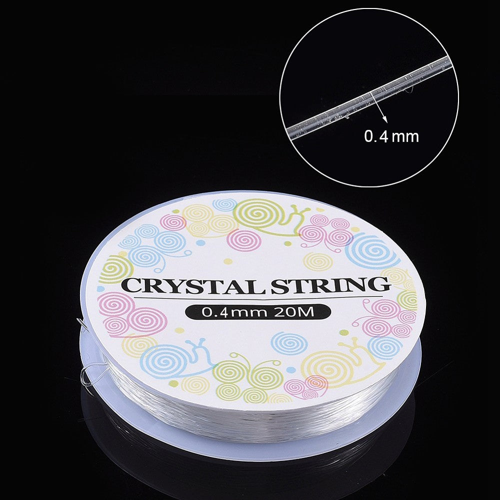 Crystal Elastisch Koord TPU – 0.4mm, 20m - De Kralenkoning