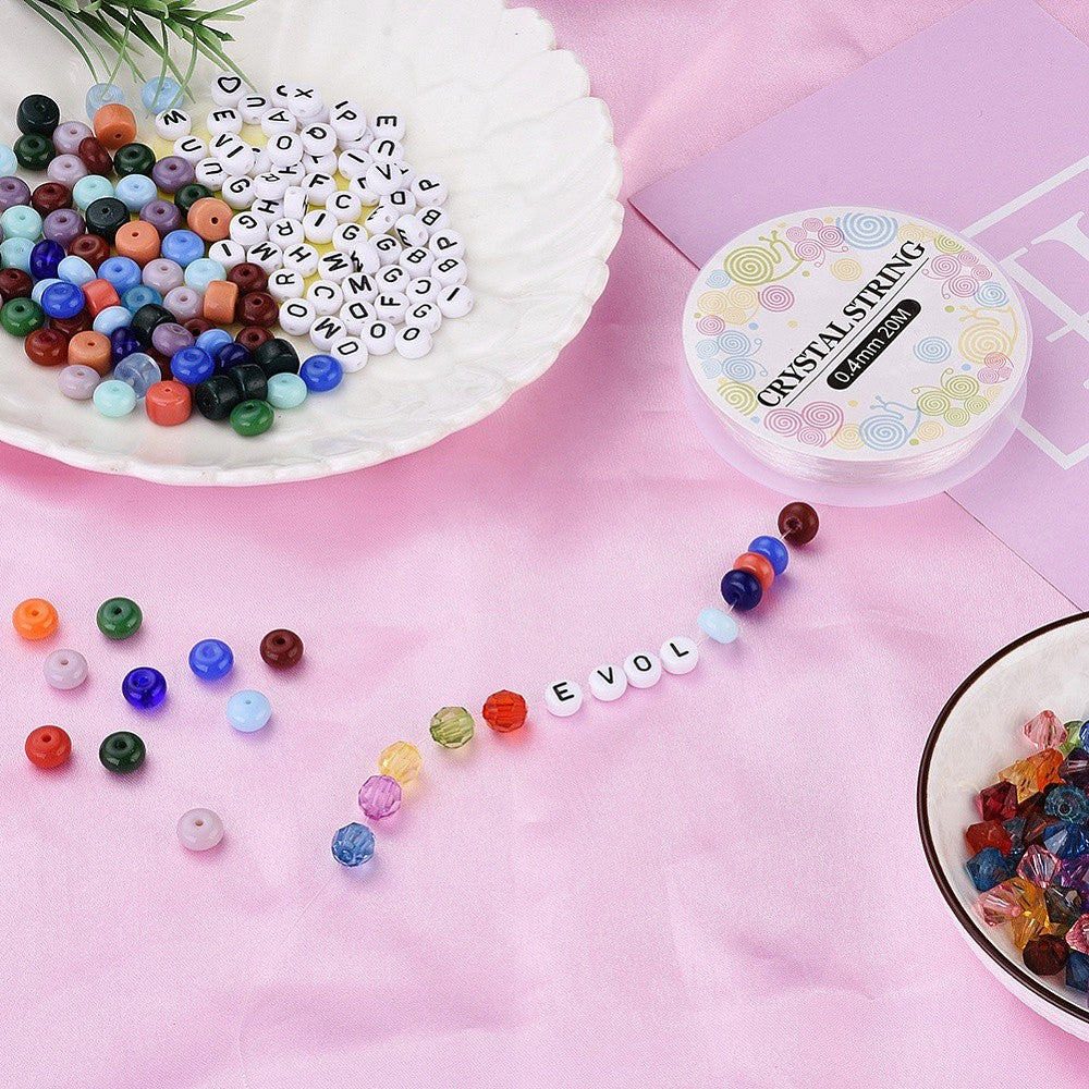 Crystal Elastisch Koord TPU – 0.4mm, 20m - De Kralenkoning